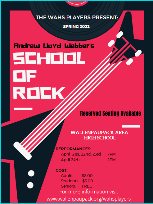 WAHS Players present 'School of Rock'